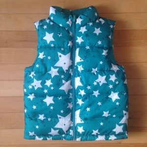 Health Tex reversible kids puffer vest with stars size 4